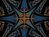 Abstract Starburs Fractal