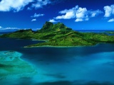 Aerial View Of Bora Bora French Polynesia