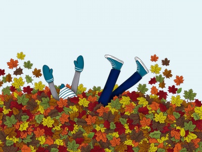 Autumn Leaves Digital Art