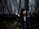 Brunettes Women Forest Jackets Piercings Lauren Black Clothes Taylor Mccutchan