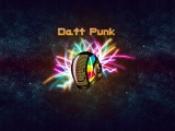 Daft Punk Helmet Background Rays Smile