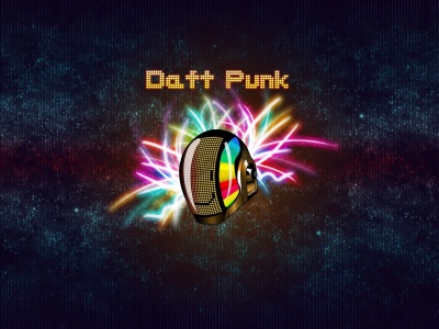 Daft Punk Helmet Background Rays Smile