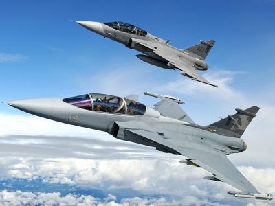 Etps Gripen Fighter Flying