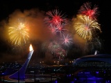 Fireworks Sochi 2014 Olympics Closed