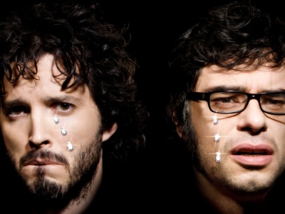 Flight Of The Conchords Faces Graphics Glasses Bristle