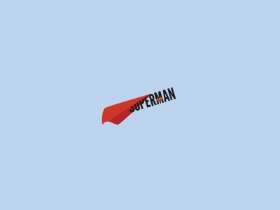 Funny Superman Typography