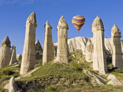 Hot Air Balloon Cappadocia Chimneys Turkey