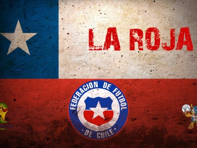 La Roja Chile Football Crest Logo