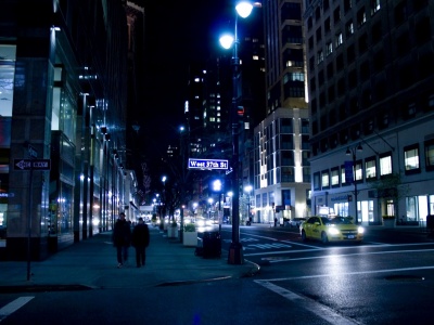 Nyc Night Street New York City Landscape