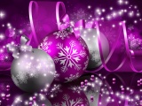 Purple Merry Christmas And New Year