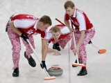 Russian Curling Team In Sochi 2014