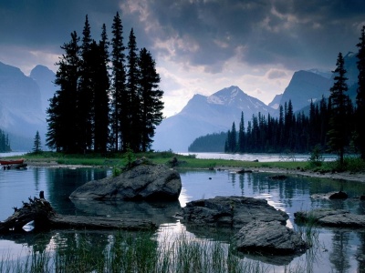 Spirit Island Maligne Lake Jasper National Park Canadian Rockies Scenery Nature