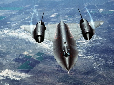 Sr 71 Blackbird Flying Clouds