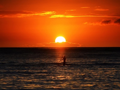 Sunset At Sea