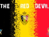 The Red Devils Belgium Football Crest Logo