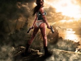 Tomb Raider Lara Croft Girl Gun