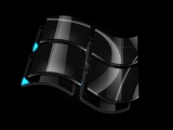 Windows Dark Glass Logo Computer