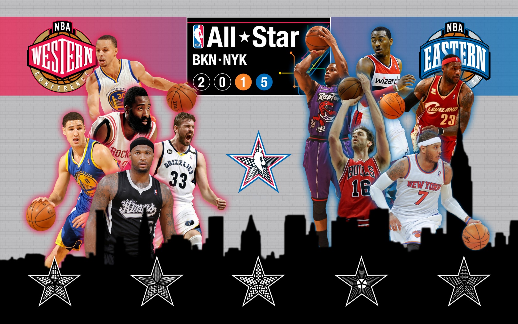 2015 NBA All-Stars Rosters