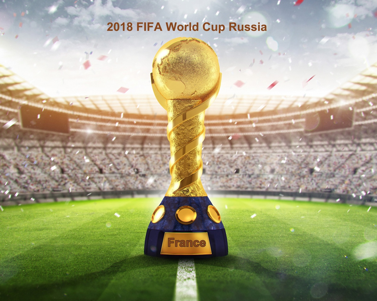 2018 Fifa Wc Russia Golden Trophy