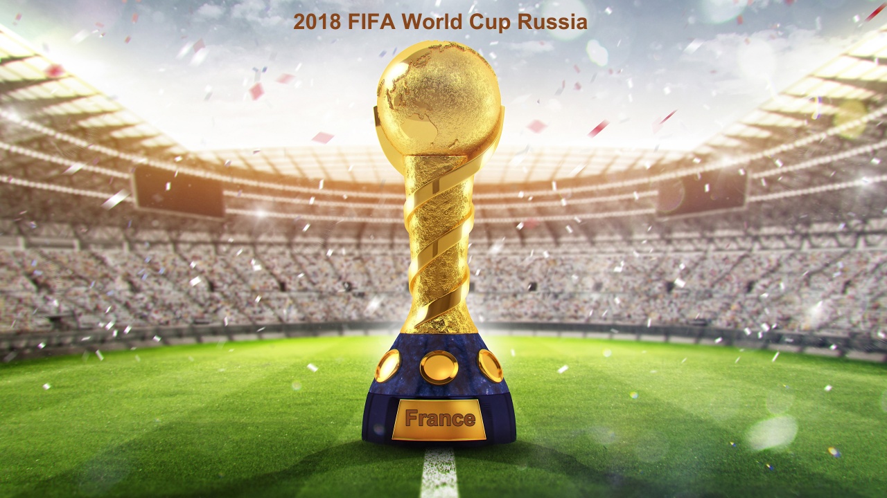 2018 Fifa Wc Russia Golden Trophy