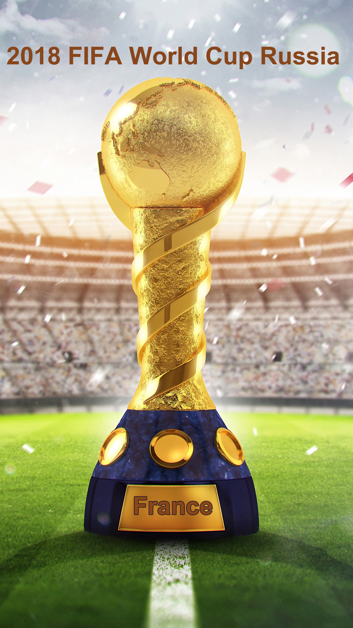 2018 Fifa Wc Russia Golden Trophy