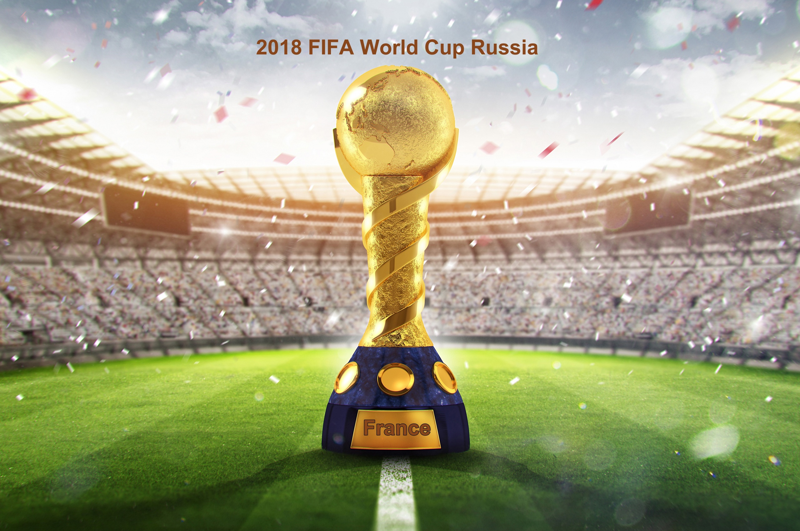 2018 Fifa Wc Russia Golden Trophy