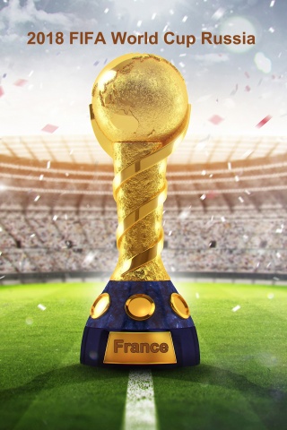 2018 Fifa Wc Russia Golden Trophy