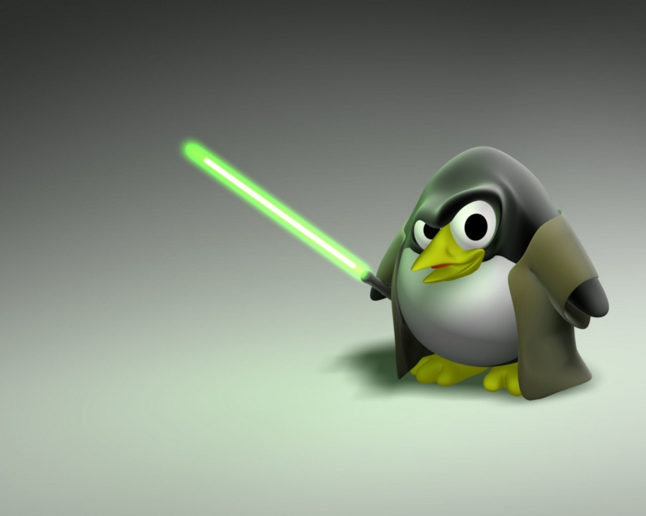 3D Penguin Jedi