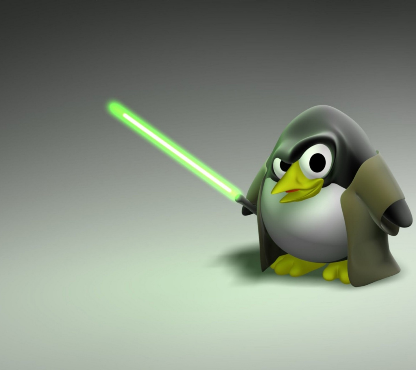 3D Penguin Jedi