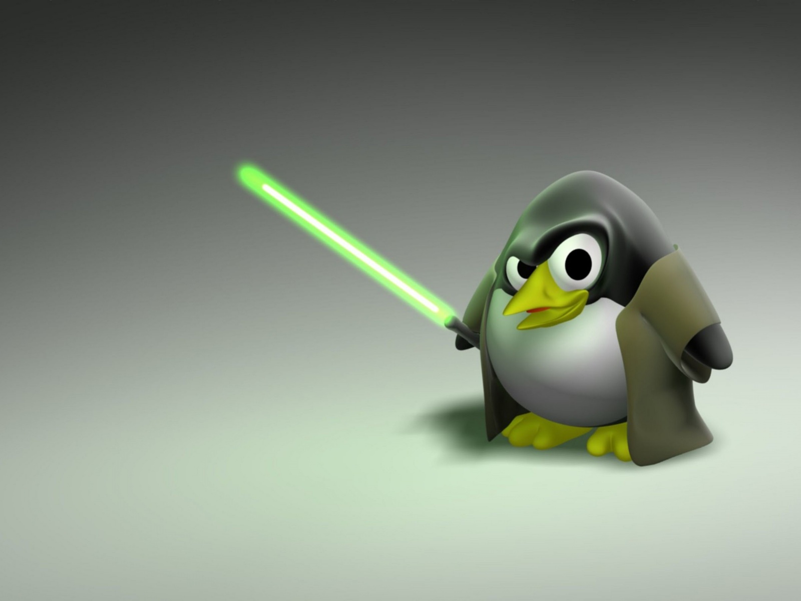 3D Penguin Jedi