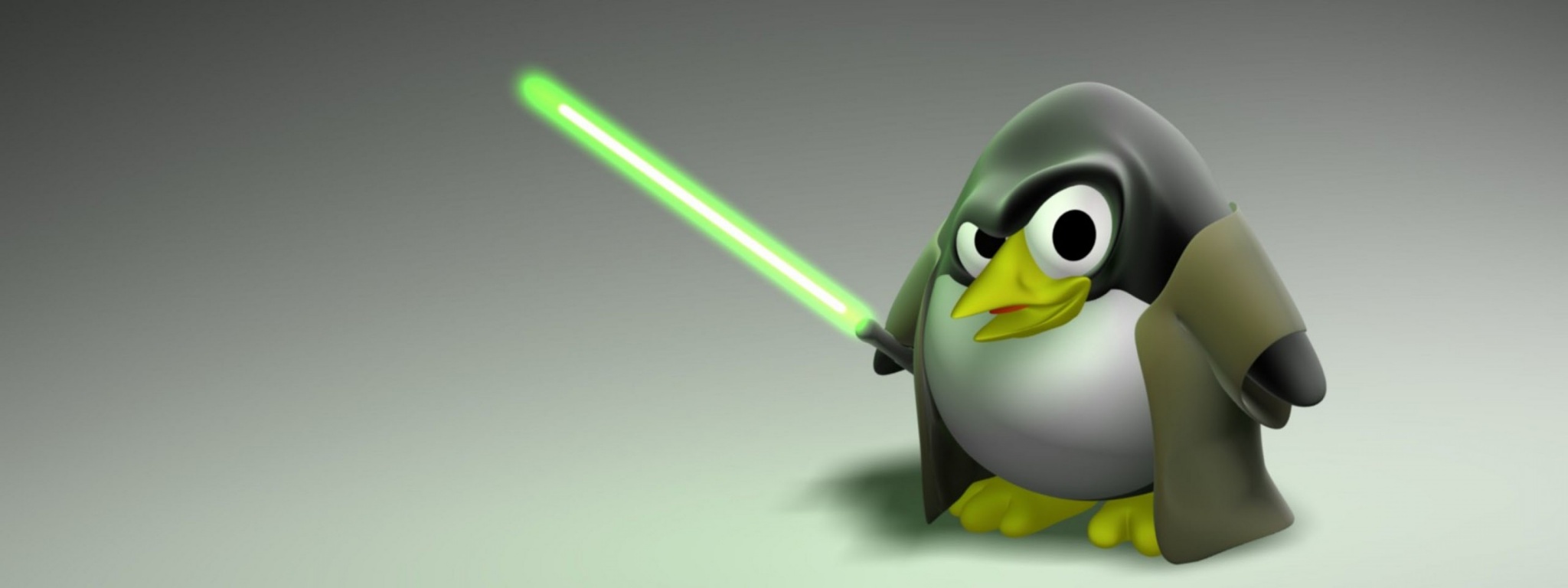 3D Penguin Jedi