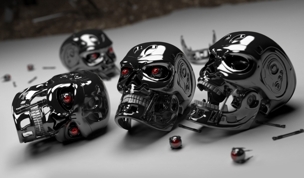 3D Robot Skulls