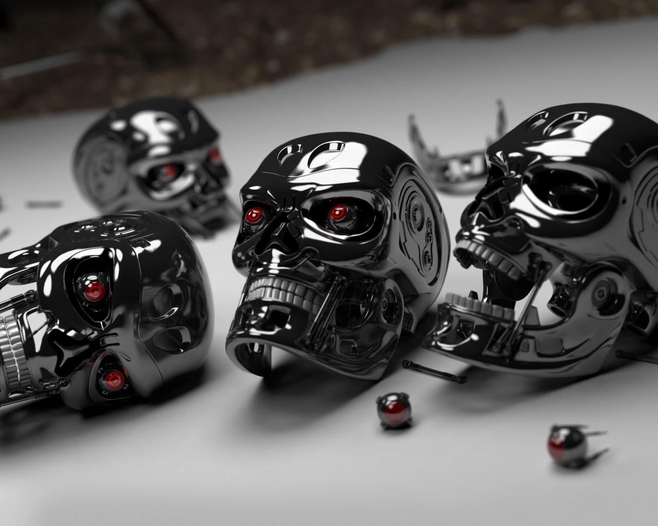 3D Robot Skulls