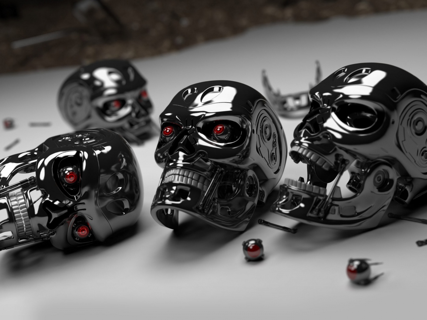 3D Robot Skulls