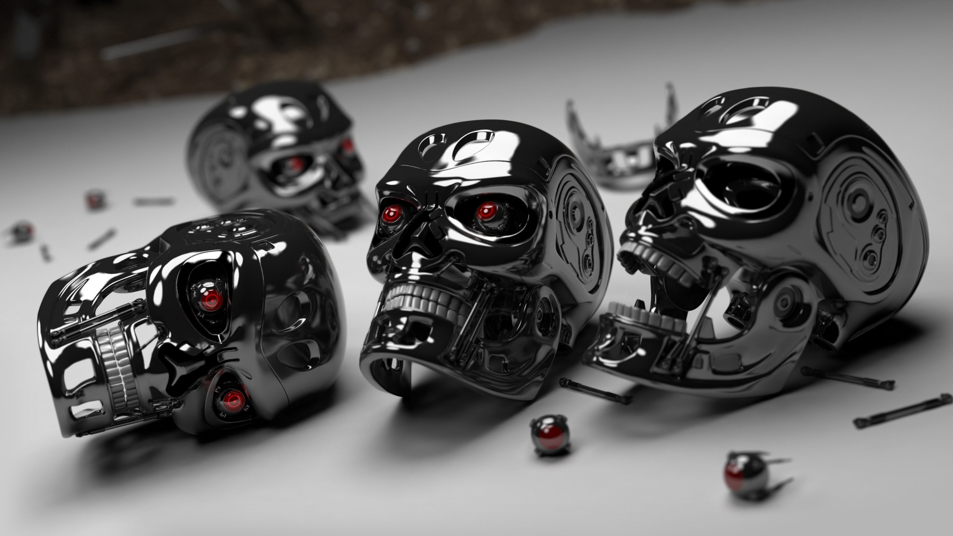 3D Robot Skulls