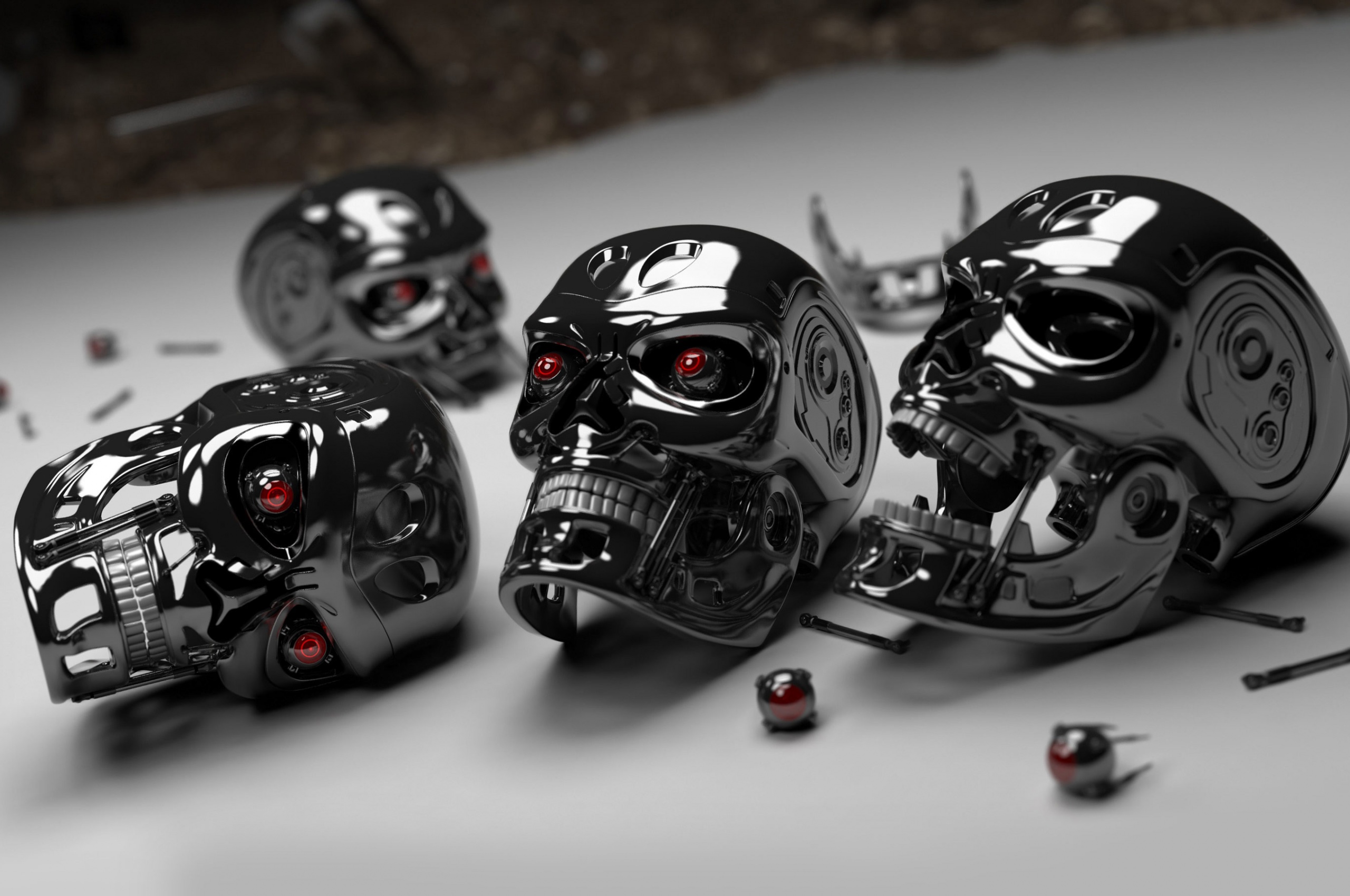 3D Robot Skulls