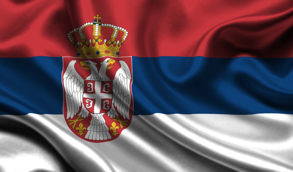 3D Serbia Flag