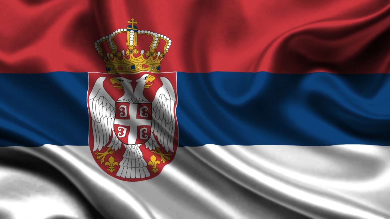 3D Serbia Flag