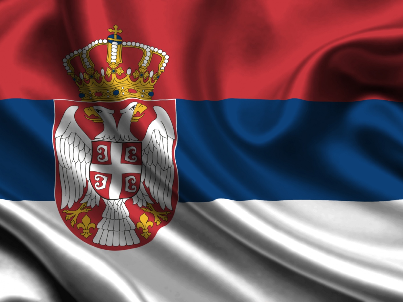 3D Serbia Flag