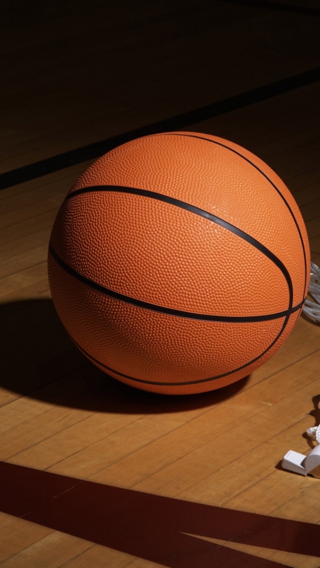 A Basketball Net And Whistle