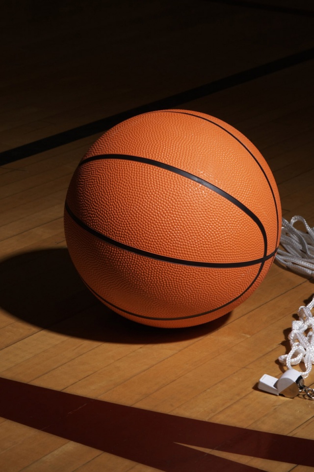 A Basketball Net And Whistle