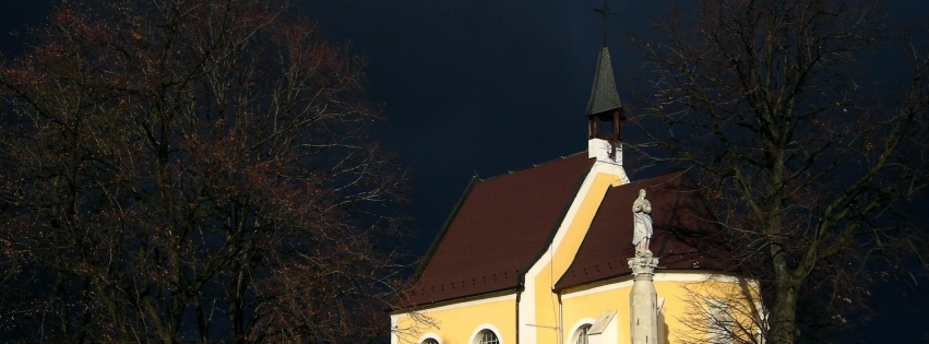 A Nice Chapel Before Snow Storm Pezinok Bratislava Region Slovakia