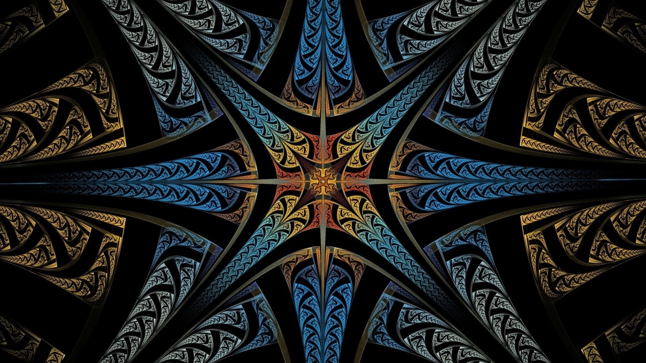 Abstract Starburs Fractal