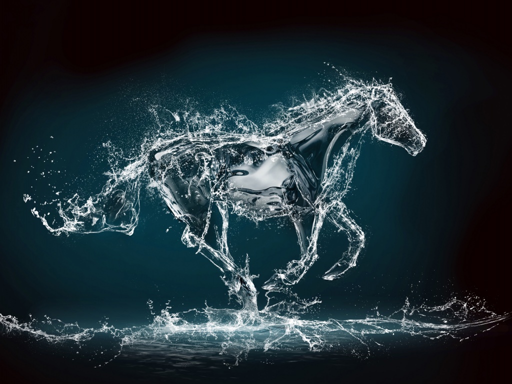 Abstract Water Horse