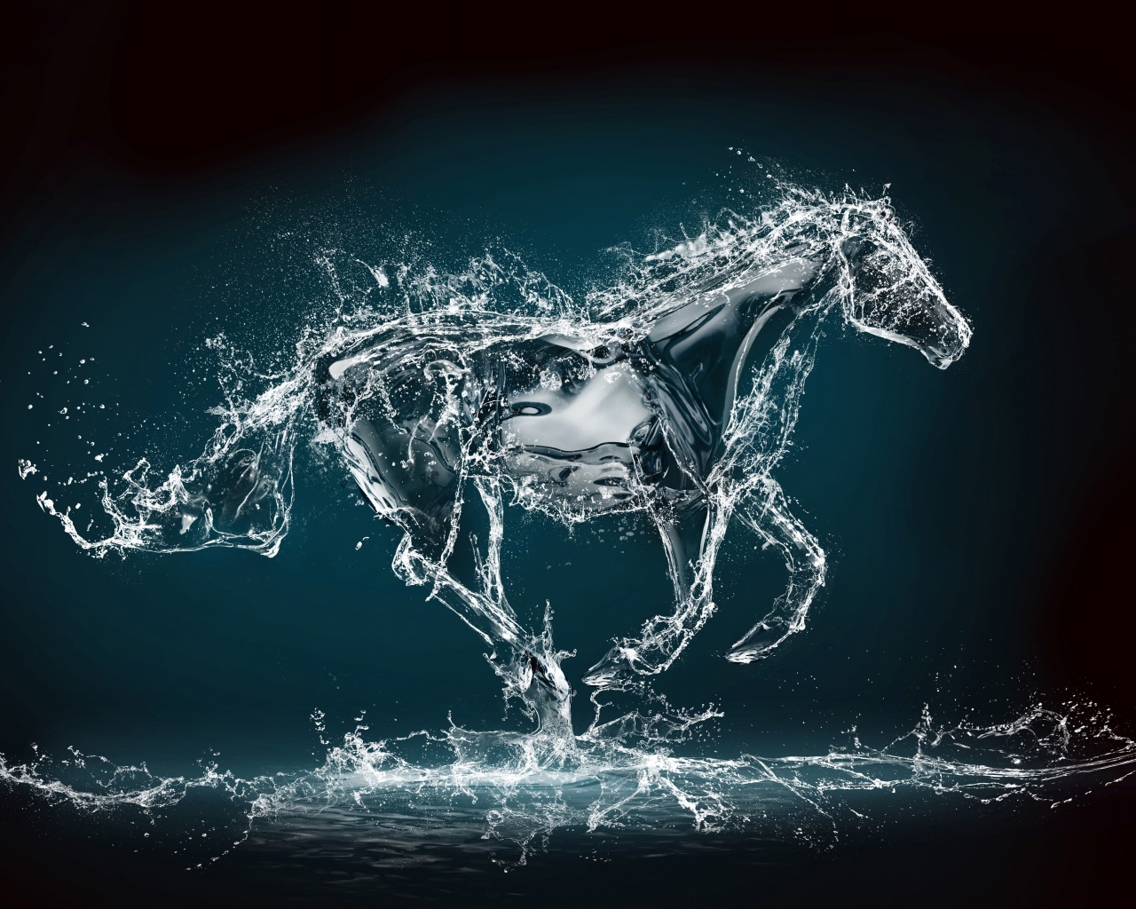 Abstract Water Horse