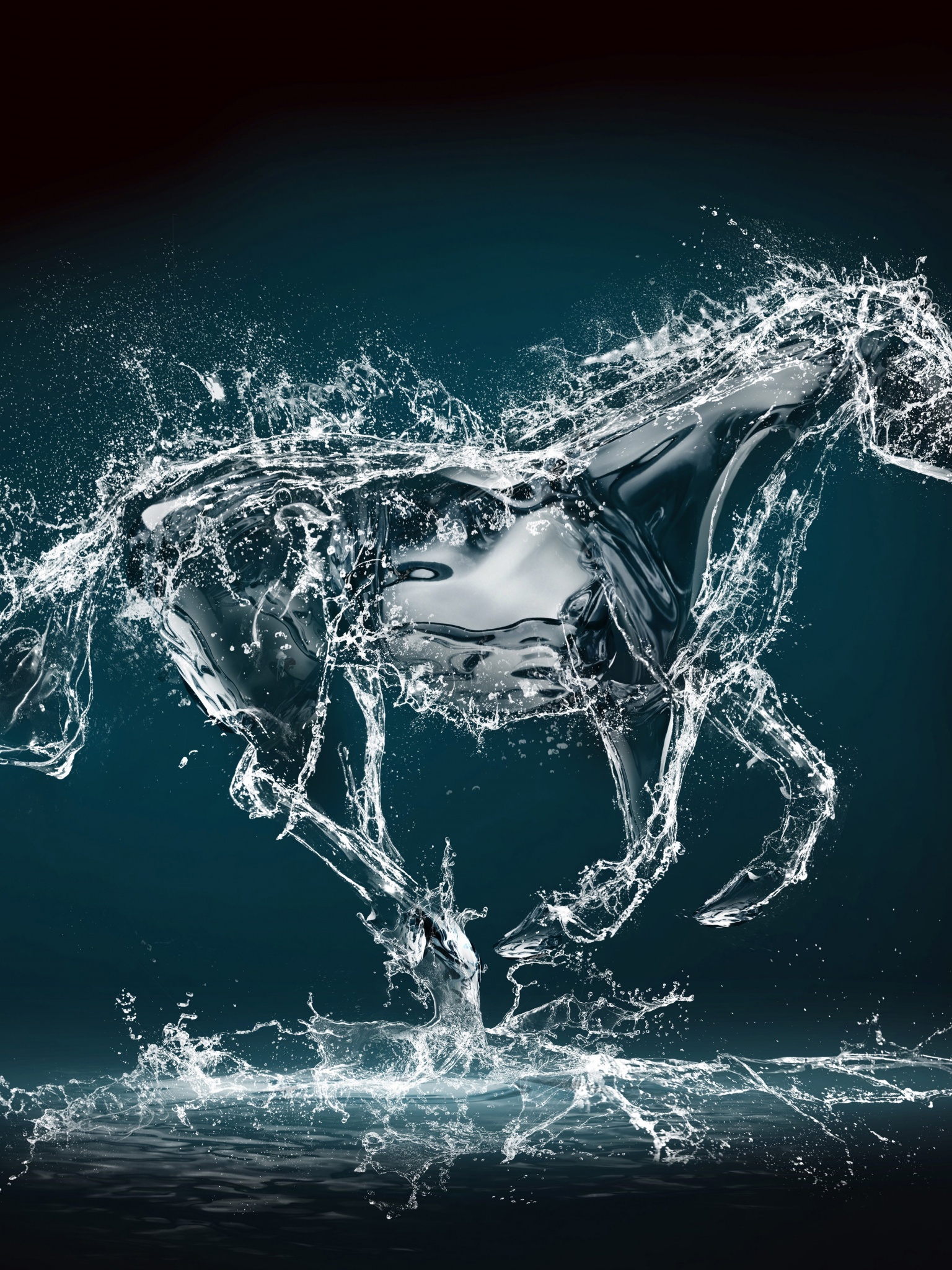 Abstract Water Horse