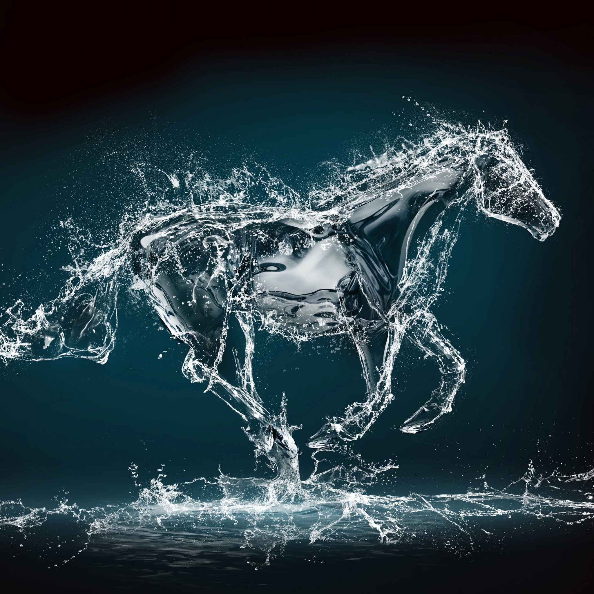 Abstract Water Horse