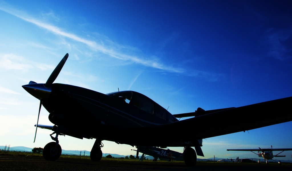 Aircraft Evening Sky Photo