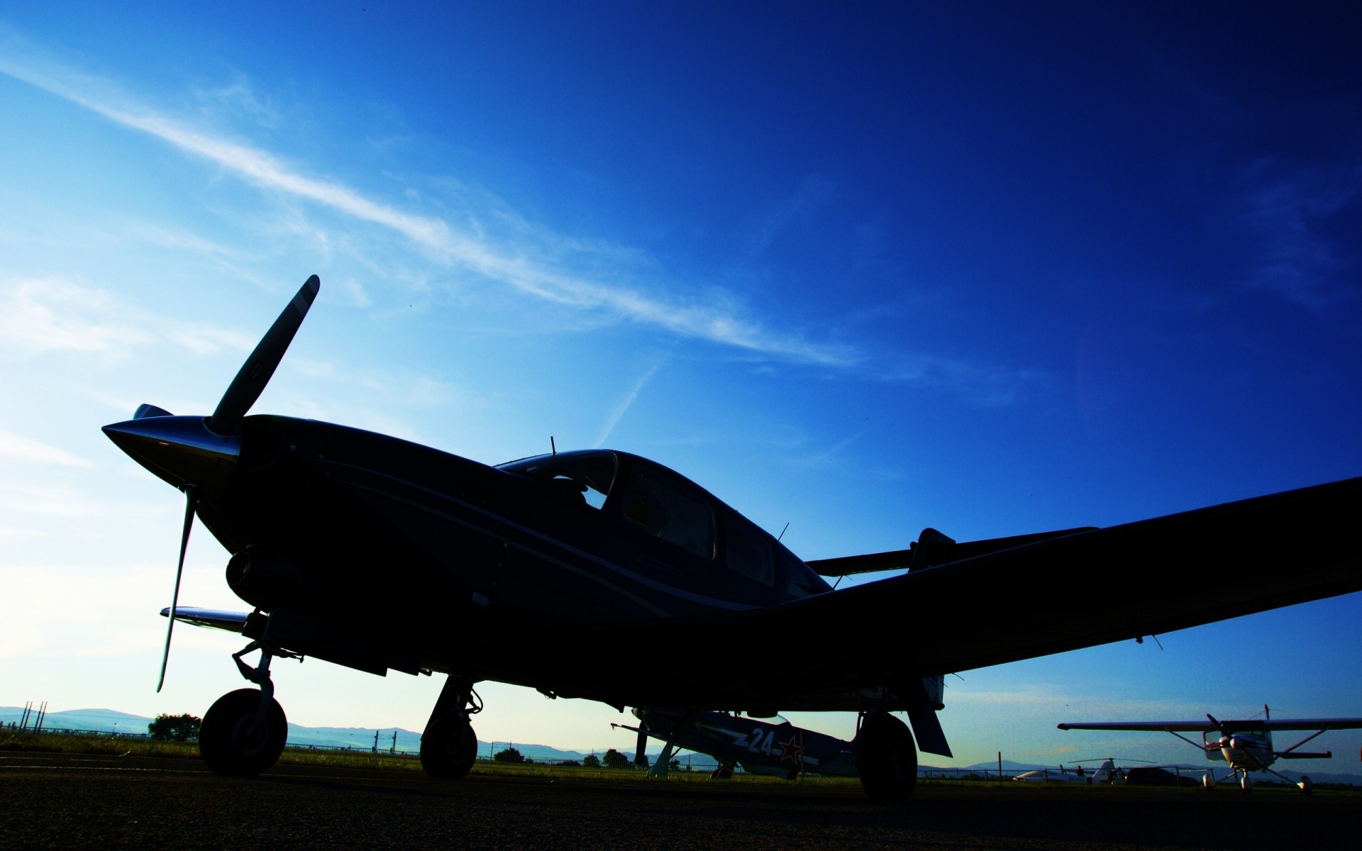 Aircraft Evening Sky Photo