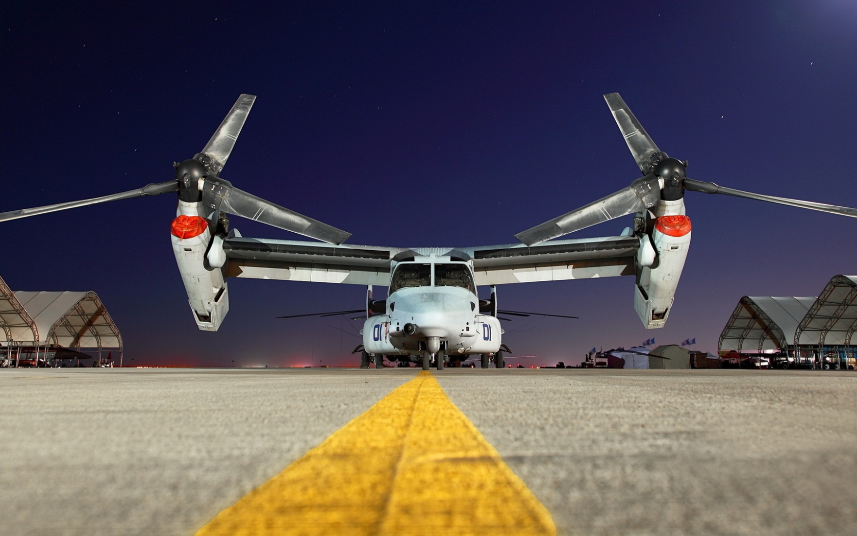 Airplane Airport Night